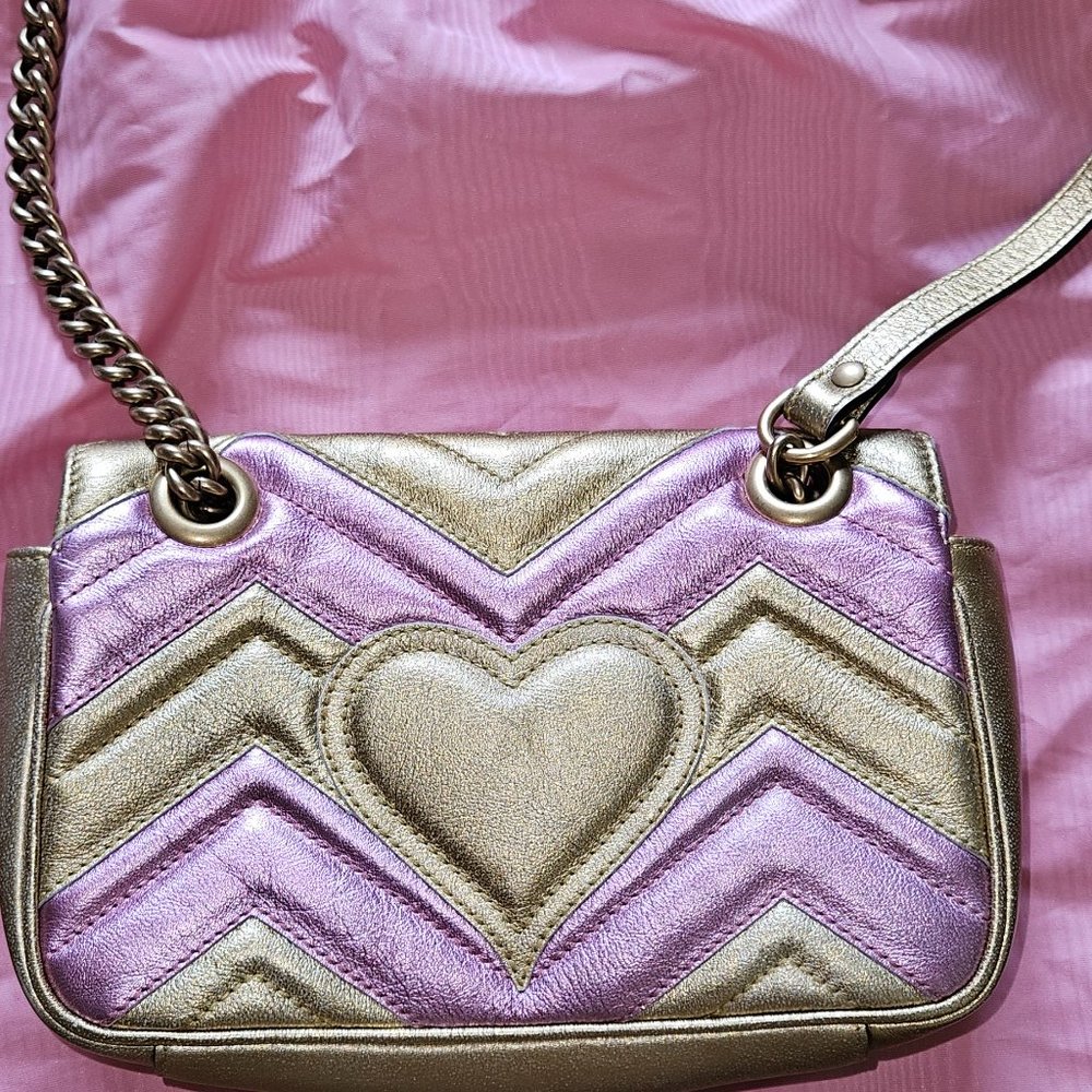 Gucci GG Marmont Flap leather crossbody bag - Picture 6 of 6